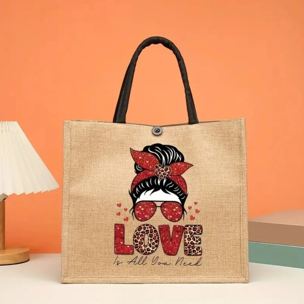 Print Tote Bag Beach Bag 2 Pc